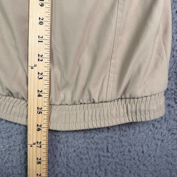 Polo Ralph Lauren Jacket Mens M Beige Bi Swing Windbreaker Zip Bomber Chin Strap - Picture 6 of 8